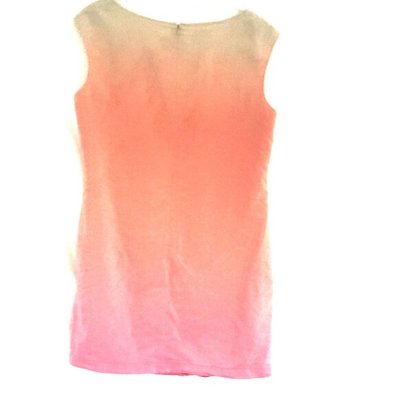 Escada Sport Mini dress pink women's 42/L silk zip feminine holiday event hippie - Picture 2 of 7